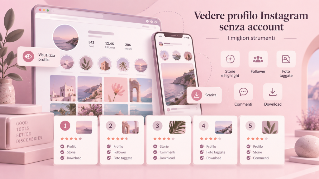 Vedere profilo Instagram senza account (i migliori strumenti)